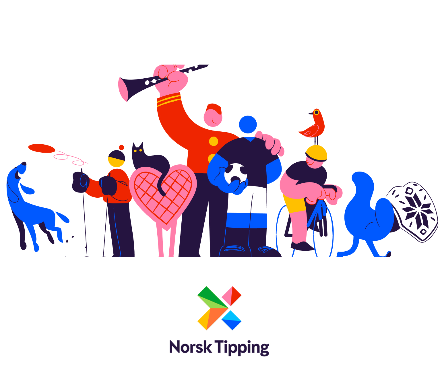 Illustrasjon av norsk tipping grasrotandelen